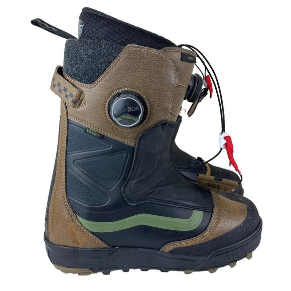 VANS Mens sz 10 Verse Dual BOA V3 Ultracush Black & Brown Snowboarding Boots - Picture 1 of 11